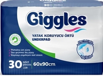 Пелюшки поглинаючі Giggles 60х90 см 30 шт